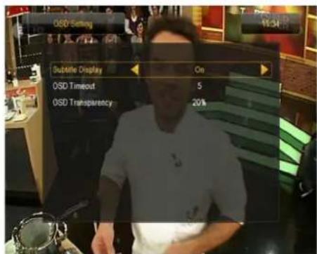 Ferguson Ariva 53 - Paramètres du menu OSD - 3