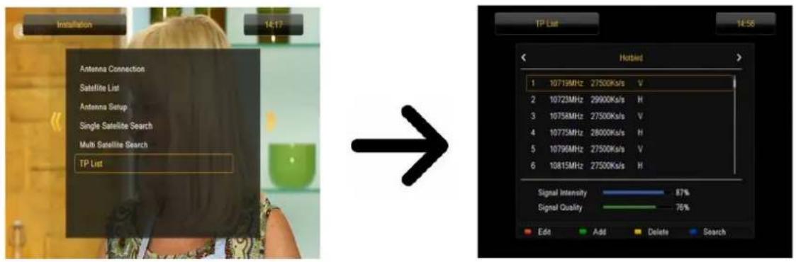 Ferguson Ariva 253Combo - Listes transpondeurs - 1