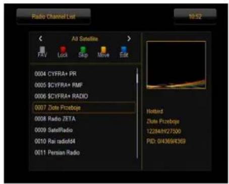 Ferguson Ariva 52E - List des chaînes radio - 3