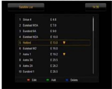 Ferguson Ariva 52E - List des satellites - 3