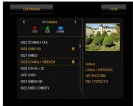 Ferguson Ariva 250Combo - Comment supprimer une chaine? - 3