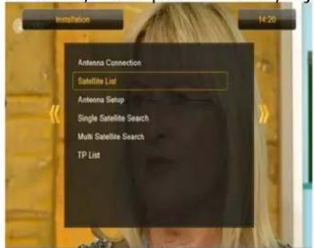 Ferguson Ariva 203 - Liste des satellites - 1
