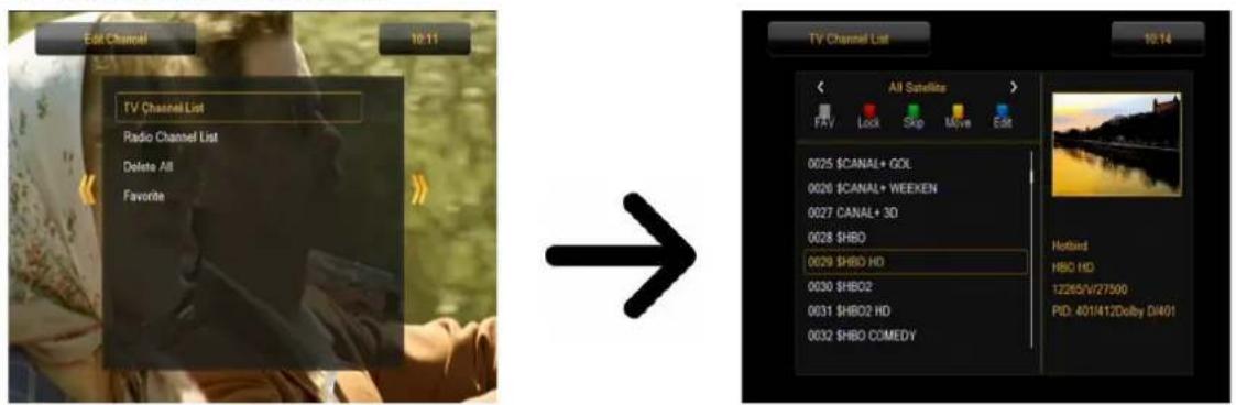 Ferguson Ariva 153Combo - List des programmes TV - 1