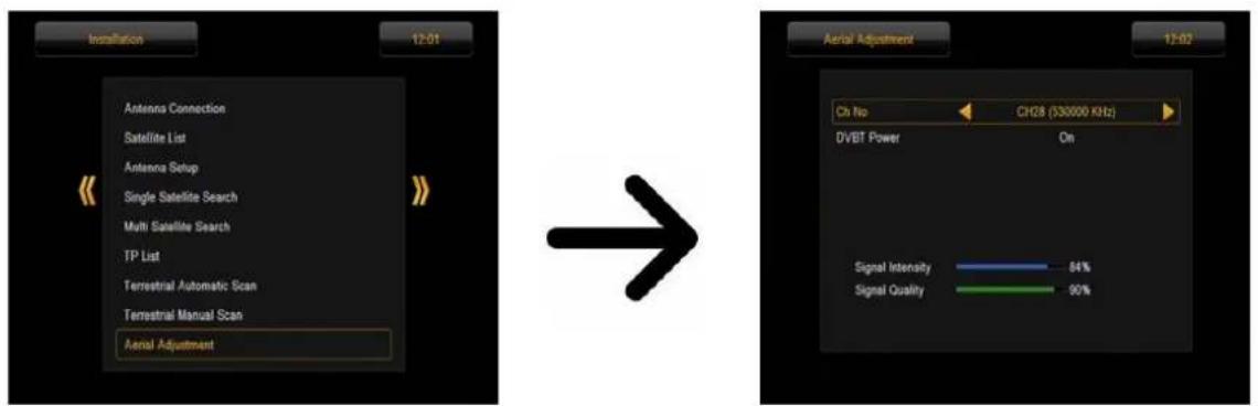 Ferguson Ariva 252Combo - Paramètres de l'antenne TNT (modèles Combo uniquement) - 1