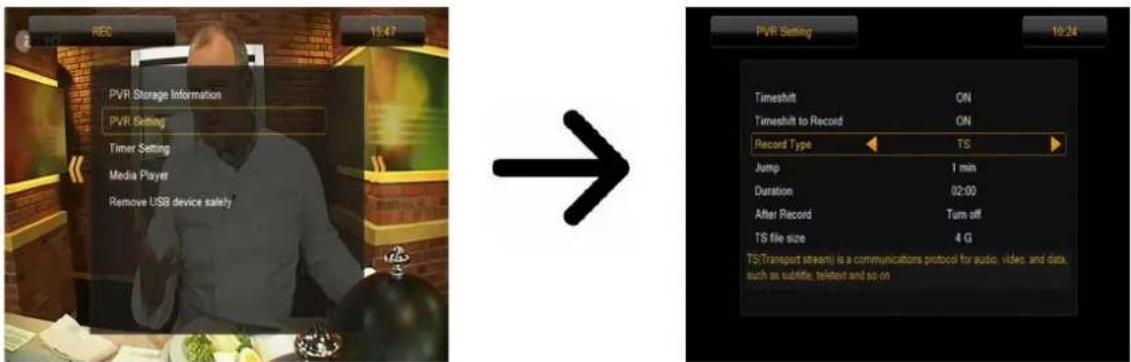 Ferguson Ariva 102mini - Configuration de la fonction Enregistrement - 1