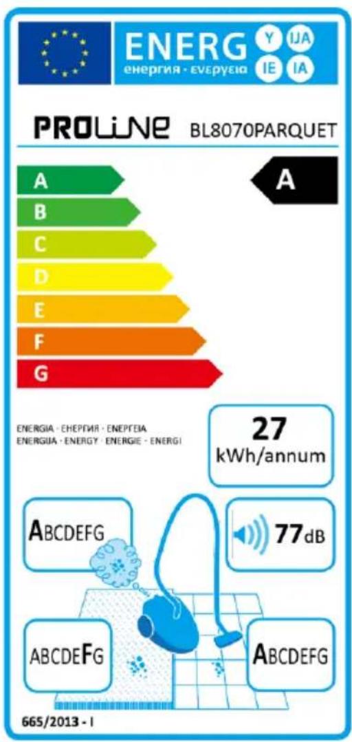 PROLINE BL8070 - SPECIFICATIONS - 1