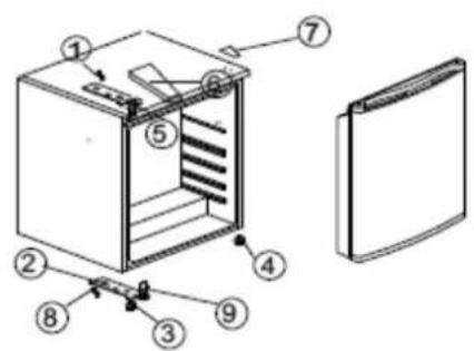 PROLINE PBF55W - Inverser la porte - 2