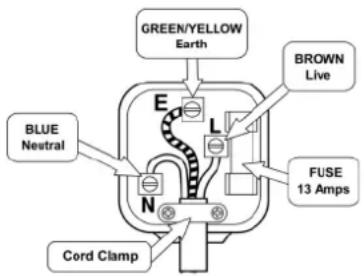 PROLINE CVP150A - How to wire a 13 amp plug: - 1