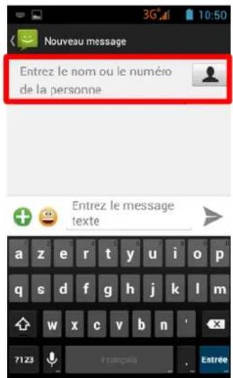STOREX Sphone DC35G - ECRIRE Un SMS/ MMS - 3