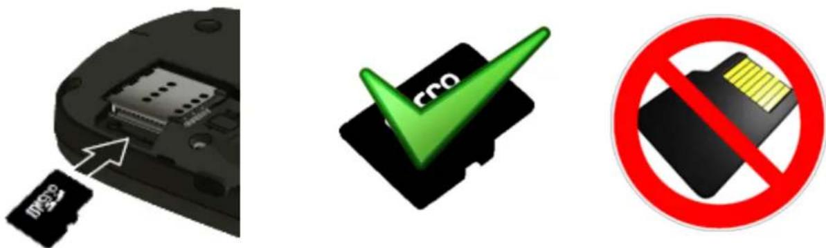 STOREX SPhone DC40G - INSERTION DE LA CARTE SD - 1