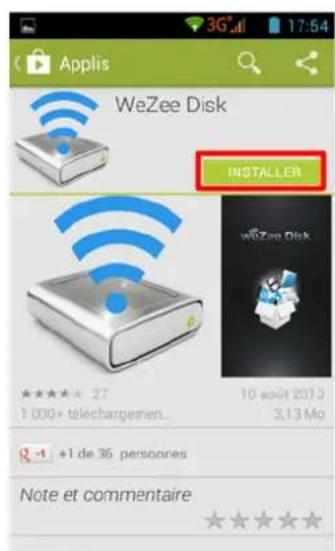 STOREX SPhone DC40G - INSTALLER UNE APPLICATION - 3