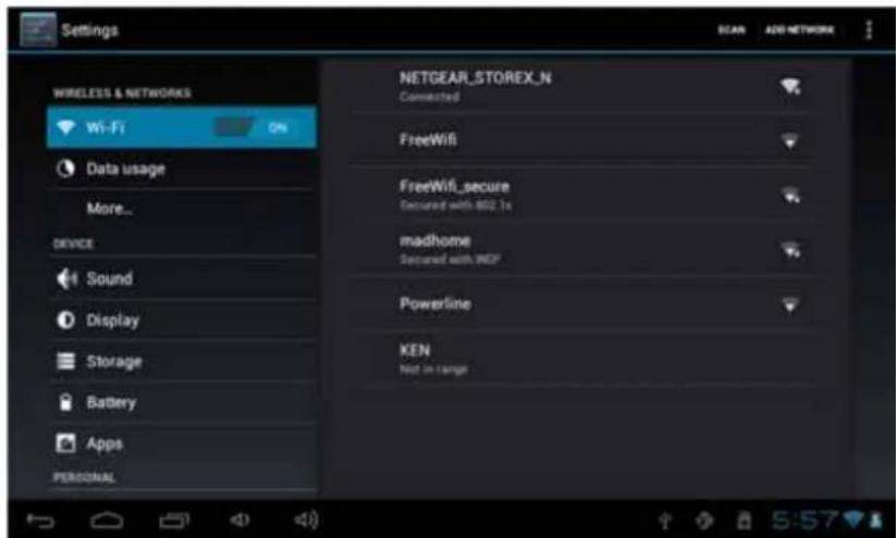 STOREX EZee Tab 1003 - SETTINGS - 1