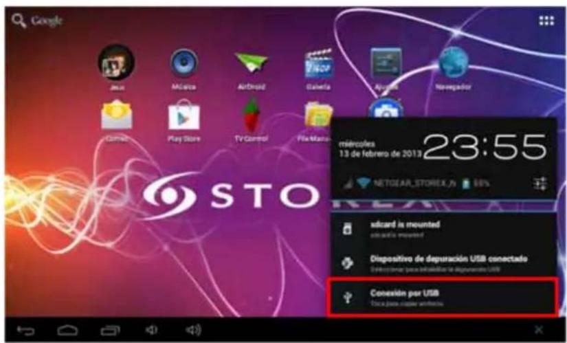 STOREX EZee Tab 1003 - CONEXION DE LA TABLET A SU PC - 4