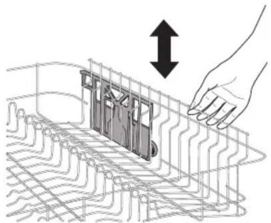 Novamatic GS 927 I SILENCE - Réglage de la hauteur du panier supérieur - 1