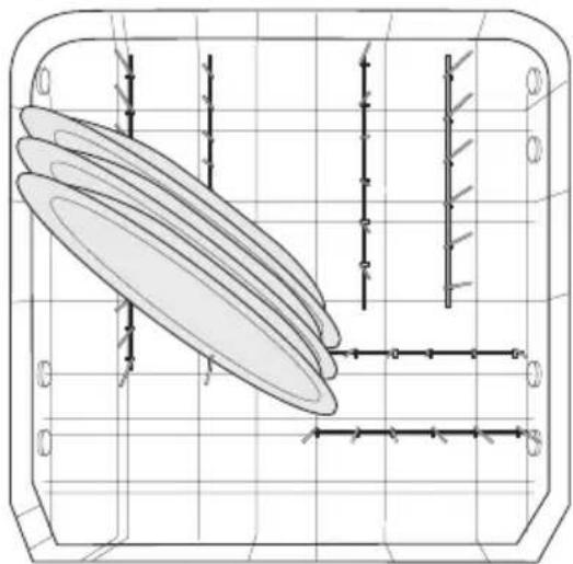 Novamatic GS 927 I SILENCE - Rangement des grandes assiettes dans le panier inférieur - 1