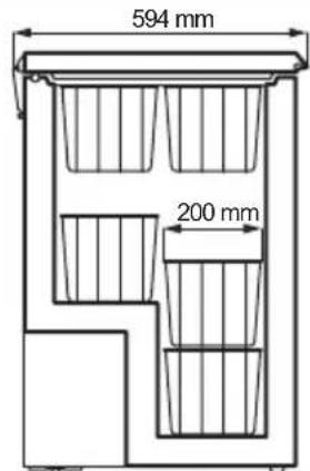Novamatic OKO 1020.2IB - Paniers de rangement - 2