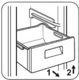 Novamatic KSTF 315.2 - Rimozione dei cestelli dal vano congelatore - 1