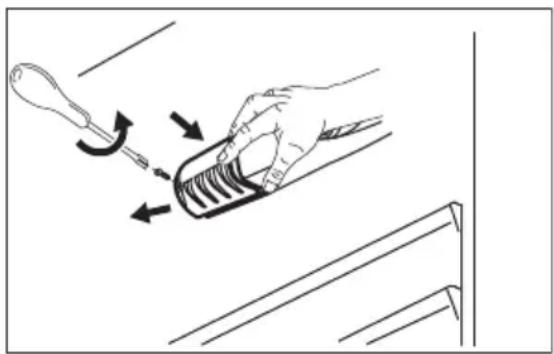 Novamatic KS 162IB - Replacing the lamp - 1