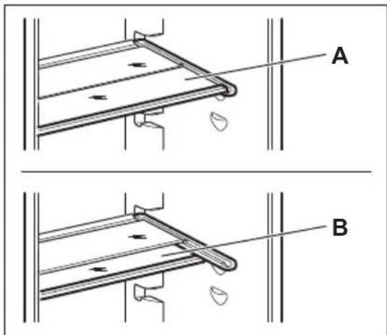Novamatic EKI 1226IB - Posizionamento dei ripiani della porta - 3