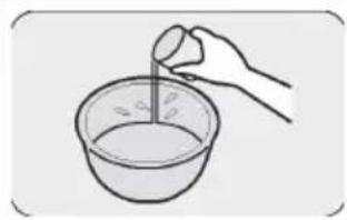 KeMar KRC120 - Geben Sie etwa 1,5 Messbecher (300 ml) Wasser in den Innentopf. - 1