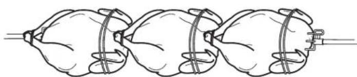 Broil King Sovereign 70 - TROIS POULETS SUR UNE BROCHE - 1