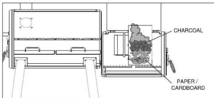 Broil King Smoke Offset Charcoal Smoker - For Direct Grilling - 1