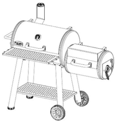 Broil King Smoke Offset Charcoal Smoker - 1