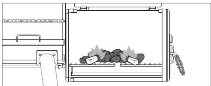 Broil King Smoke Offset Charcoal Smoker - Step 3: Lighting - 1