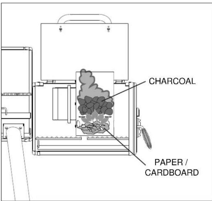 Broil King Smoke Offset Charcoal Smoker - Step 3: Lighting - 2