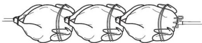 Broil King Signet 20 - TROIS POULETS SUR UNE BROCHE - 1