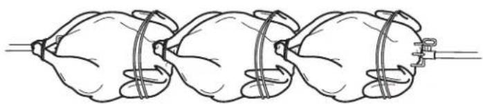 Broil King Regal S490 Pro - THREE CHICKENS ON A SPIT - 1