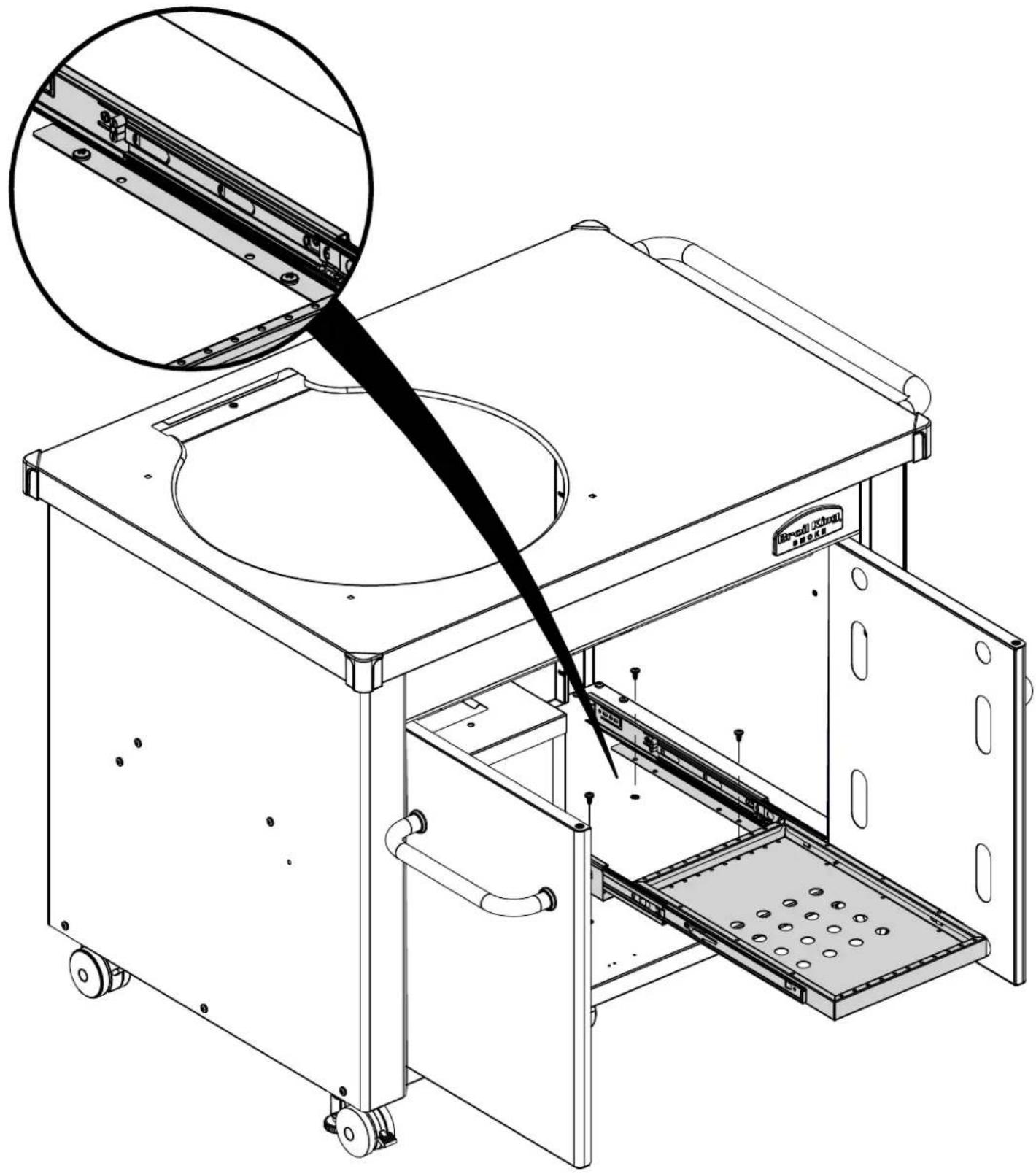 Broil King Keg Grilling Cabinet - 17 - 3