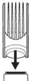 PANASONIC ERGC50 - Comb attachment [C] (26 mm to 45 mm) ER-GC70 - 2