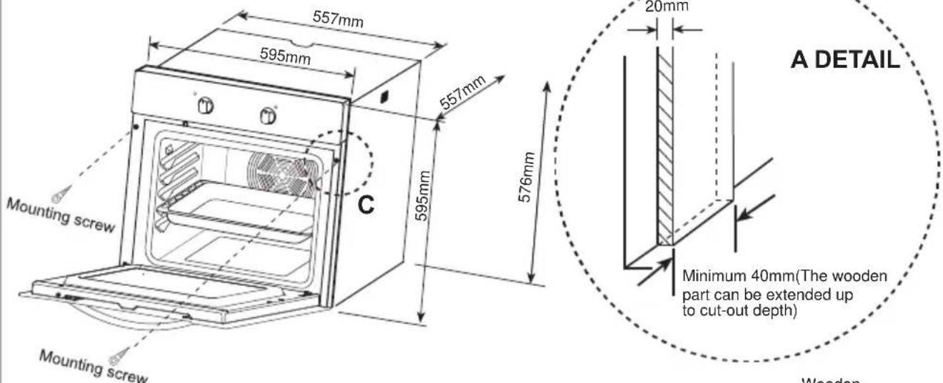 TECHWOOD EB Multi5X - INSTALLATION OF BUILT\_IN OVEN - 2