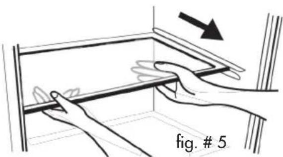 Igloo FR834B - To remove or replace a full-width slide-out shelf: - 1