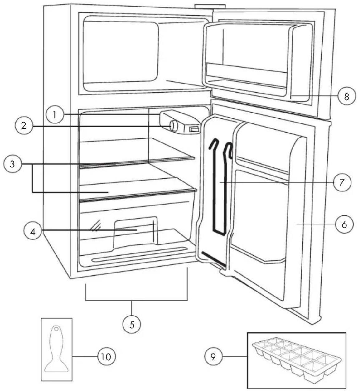 Igloo FR832 - Parts And Features - 1