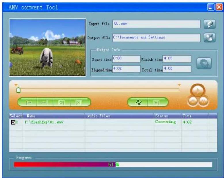 Difrnce MP1500 - Converteer videobestanden naar AMV. - 2
