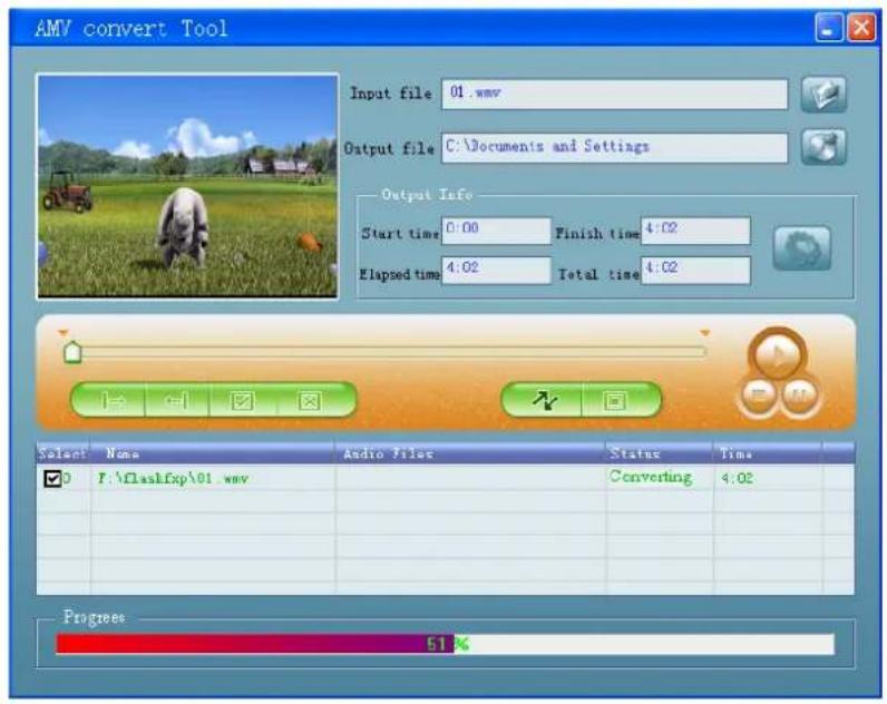 Difrnce MP1500 - Conversione dei file video in AMV - 2