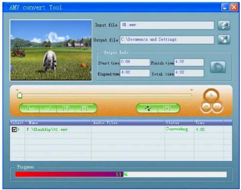 Difrnce MP1500 - Convert Video files into AMV - 2