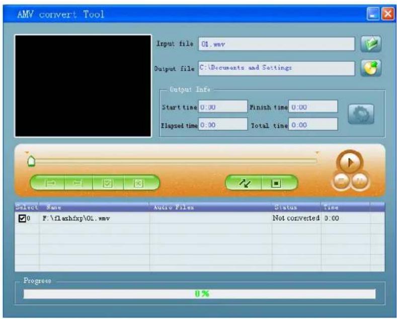 Difrnce MP1500 - Convertir archivos de vídeo en AMV - 1
