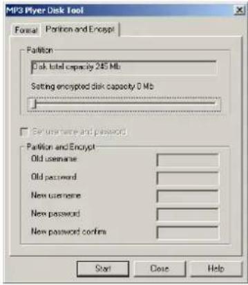 Difrnce MP1100 - Partitioneren en het instellen van het wachtwoord. - 1