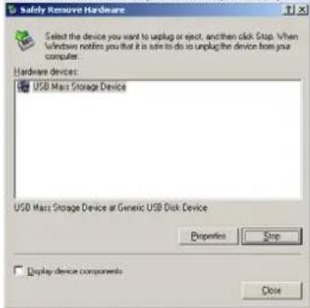 Difrnce MP1100 - Het ontkoppelen van de USB-kabel - 2