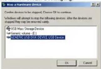 Difrnce MP1100 - Abziehen des USB-Kabels - 3