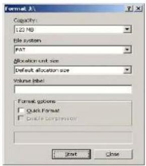 Difrnce MP1100 - Formater la mémoire interne - 1