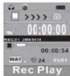 Difrnce MP1100 - Het afspelen van de dictafoon. - 2
