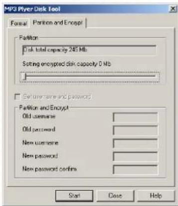 Difrnce MP1100 - Partitionierung und Einstellen des Passwords - 1