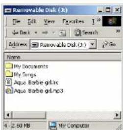 Difrnce MP1100 - Editor les paroles - 2