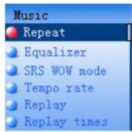 Difrnce MP1010 - Het instellen van de muziek. - 1