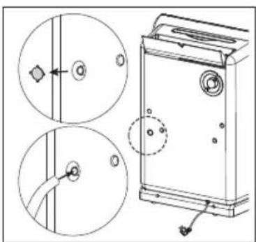 Turmix AX 600 - Connecting the drainage tube - 1