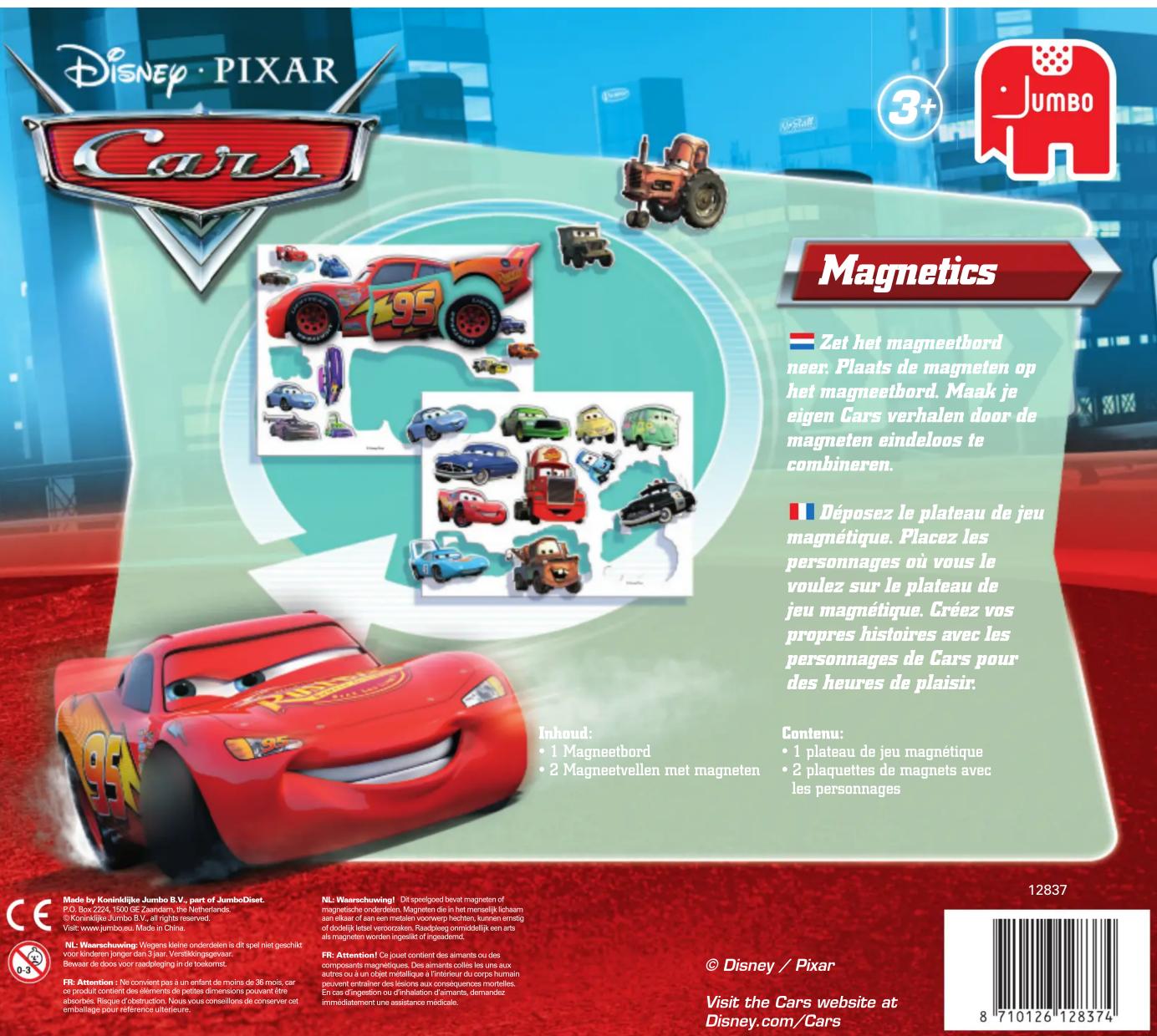 Jumbo Disney Pixar Cars Magnetics - 1